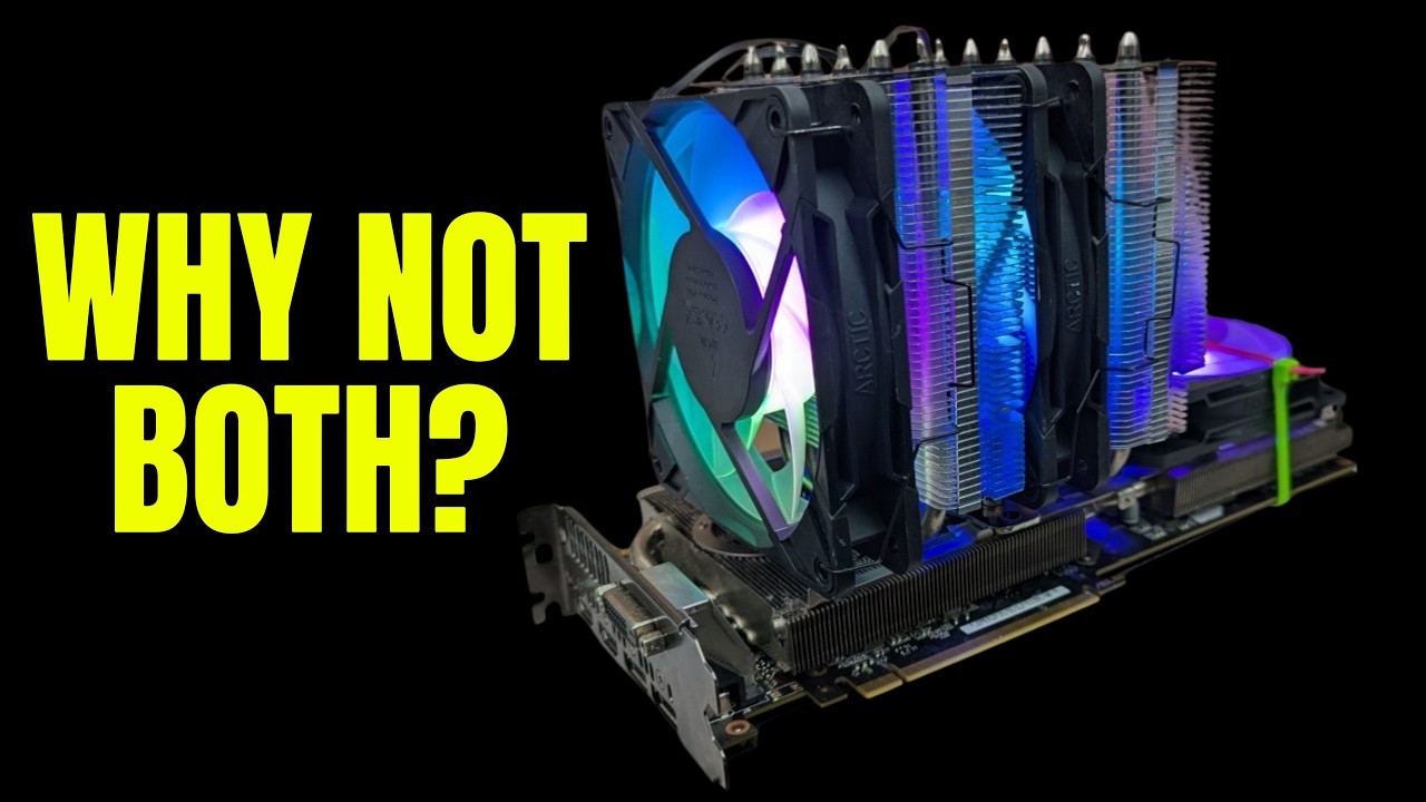 I Bolted a CPU Cooler Onto a GPU Cooler - YouTube