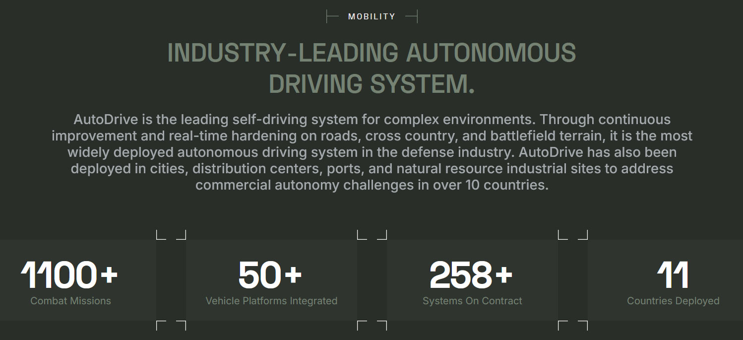 Forterra AutoDrive system