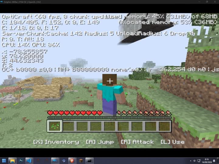 Minecraft Legacy for the Sony PlayStation 2 and Nintendo Wii